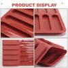 Good-Tiramisu Finger Biscuit Silicone Mould,15 Cavities Cereal Bars Baking Mould,Chocolate Bar Mold, Long Strip Silicone Mold