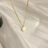 1 Pcs Light Luxury Temperament Shell Necklace Design Sense Mother of Pearl Buckle Chain Internet Famous Exquisite New