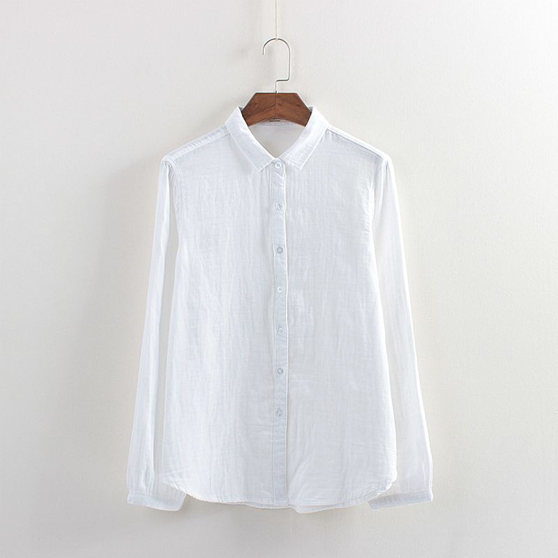 

Базовый хлопковый трикотаж двойной вязки, длинные рукава, стиль преппи, свободный, артистичный White [In Stock]] XXL [70.00 kg-75.00 kg]]