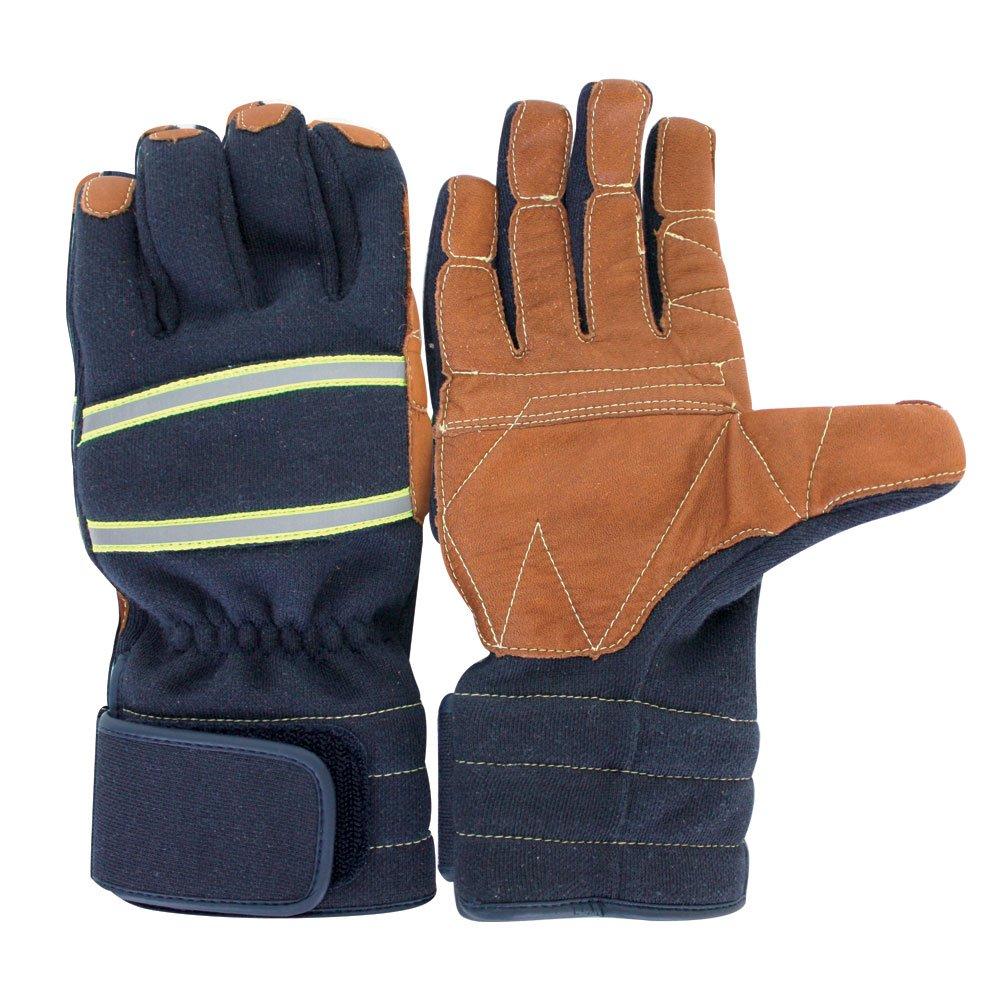 

TONBOREX Rescue Gloves with Reflective Size Small K-TFG7 Tape, Navy,