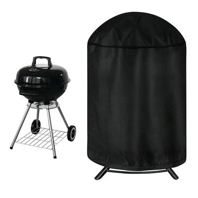 Housse de Barbecue au Charbon Tissu Oxford Ronde Protecteur de Barbecue Résistant aux Déchirures Imperméable Housse de Barbecue avec Cordon de Serrage pour Protection Toutes Saisons