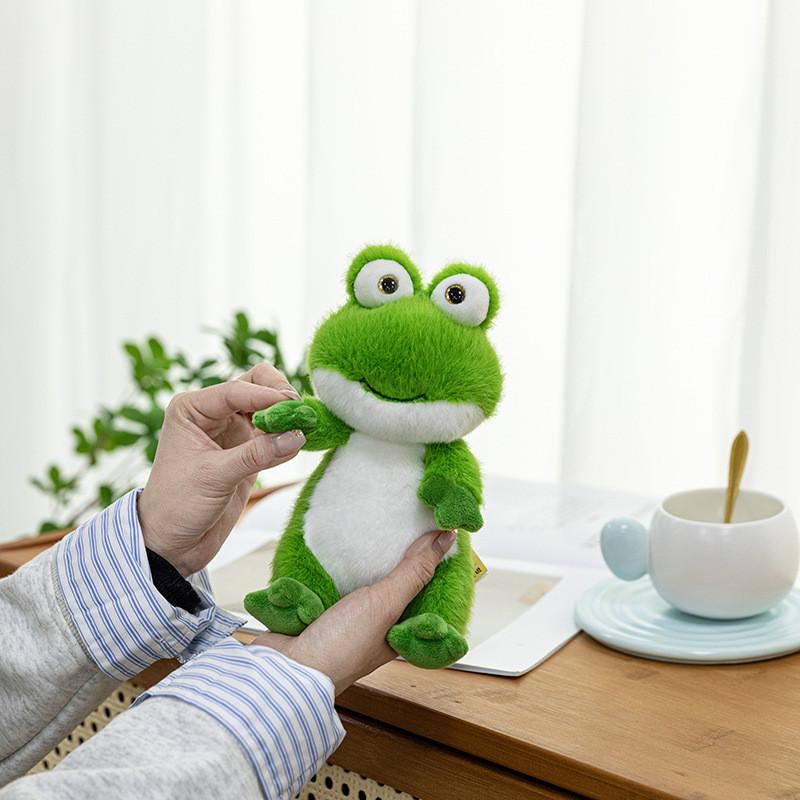 Sitting Frog Cute Animal Plush Keychain Cartoon Pendant Bag Gift Decorations