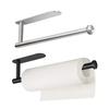 Suporte Adesivo para Toalha de Papel sob o Armário Rack para Rolo de Toalha de Papel Montagem na Parede Aço Inoxidável Dispensador de Toalha de Papel para Cozinha Banheiro Despensa Geladeira