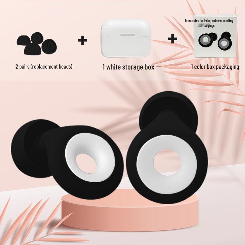 Silicone Soundproof Earplugs for Sleep & Travel - Noise Reduction for Dorms & Airplanes