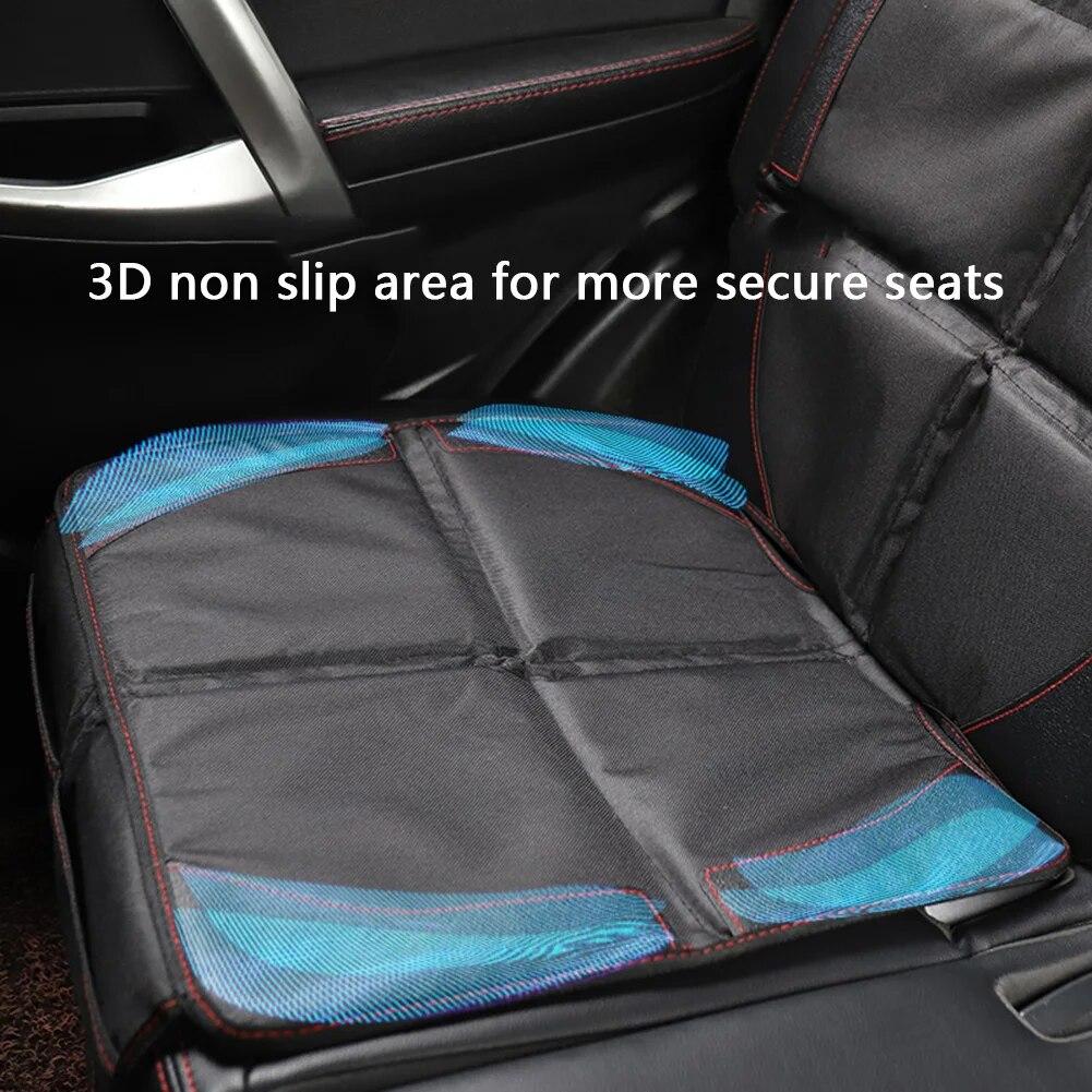 Car Seat Protective Cover with Storage Bag Children Safety Seat Anti-Slip Anti Scratch Mat Pads for Baby Kids Protection Cushion