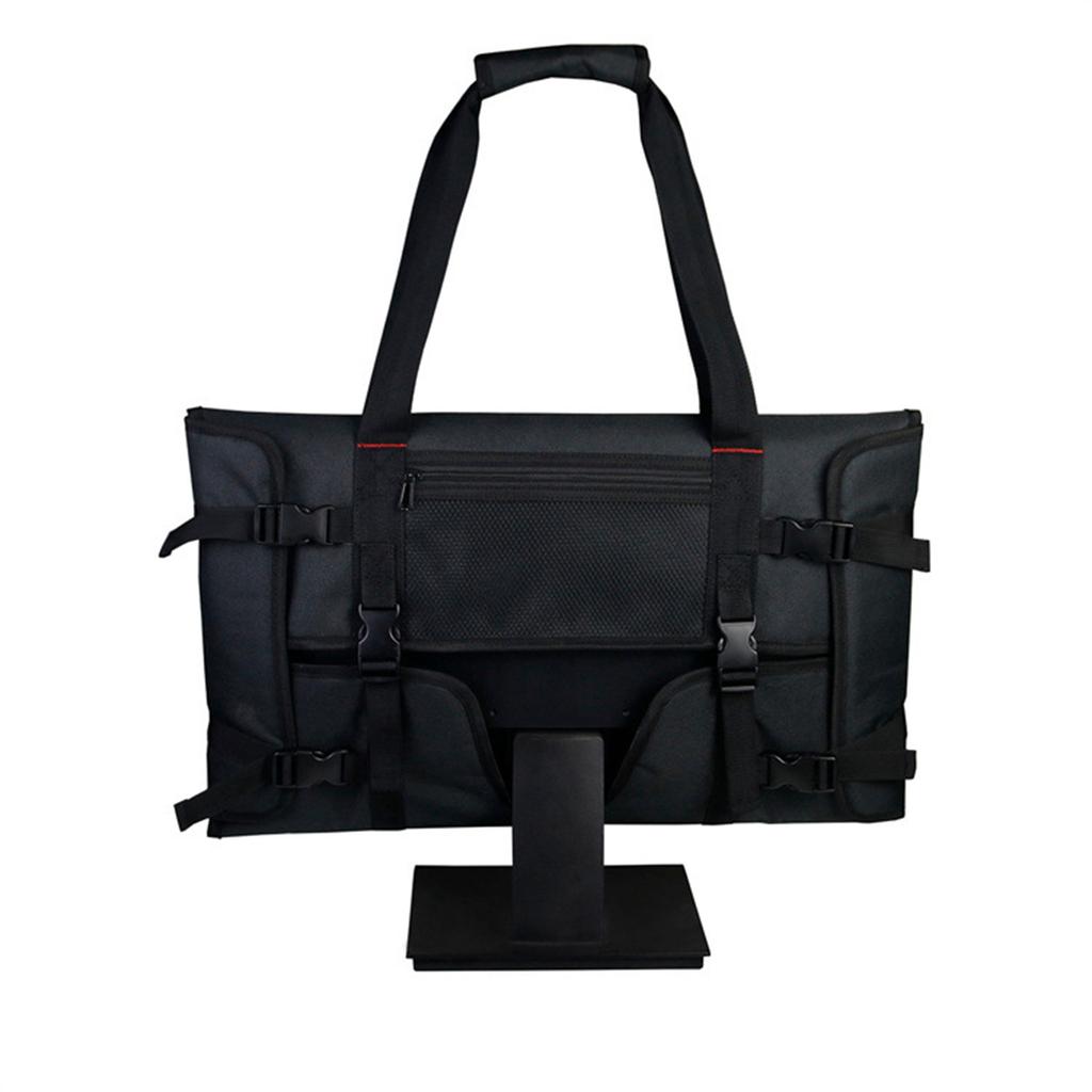 Computer Screen Carrying Case Protective Computer Display Travel Bag with Handle for Work Business Trips Black