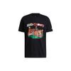 T Shirts Men's Black Crew Neck Moderate Straight Fit HB6168