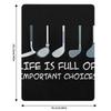 Funny Life Is Full Of Important Choices Golf Gift T-Shirt T-Shirt Throw Blanket All Season Lightweight Soft Blanket For Bed