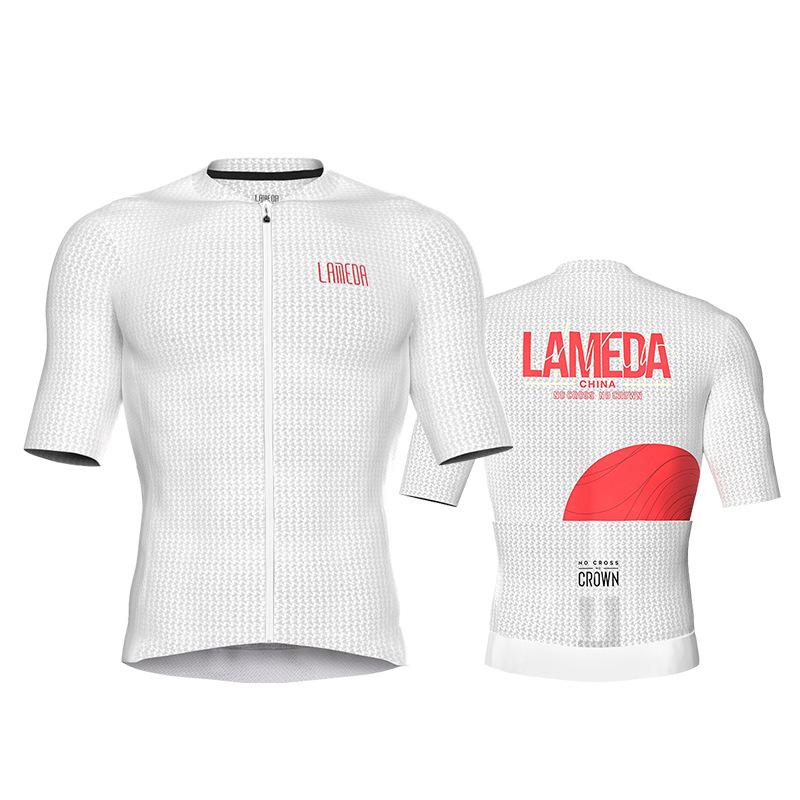 Lampaida Men's Quick-Dry Cycling Jersey - Summer Short Sleeve, Breathable Sportswear