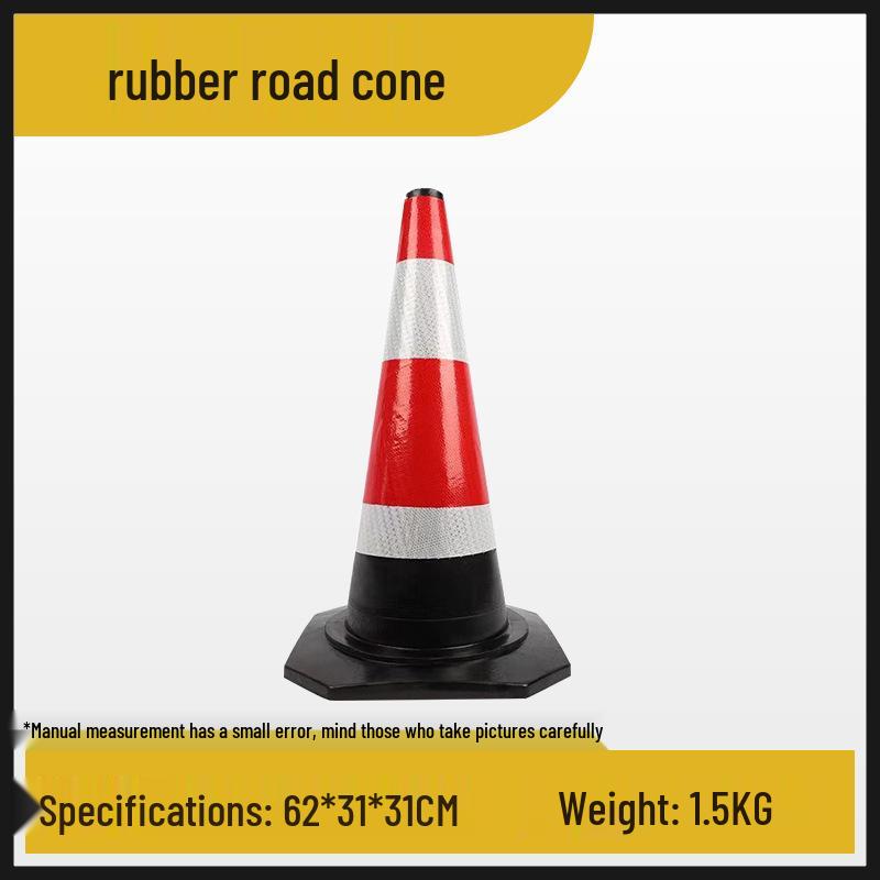 70cm Reflective PVC Traffic Cone with Lifting Ring - Safety Barrier