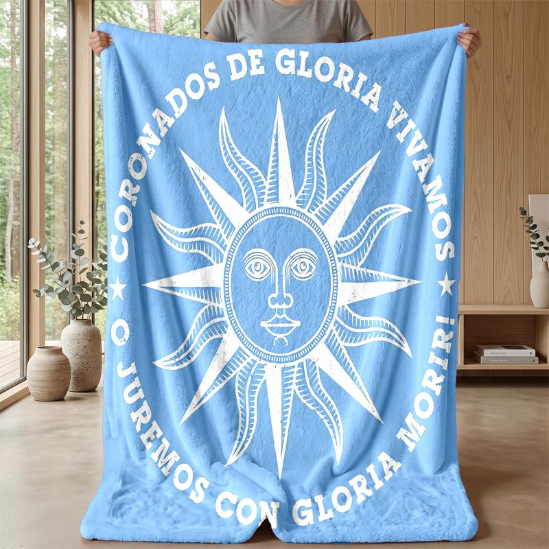 Argentina national football team Theme blanket Soft Flannel Blanket Plush Throw Blanket Cozy Sofa Bed Blanket for Home Decor