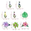 High Quality Large Size Flower Patch Shining Sequins Glitter Embroidery Iron on Patch Applique Patch For Clothes DIY Applique