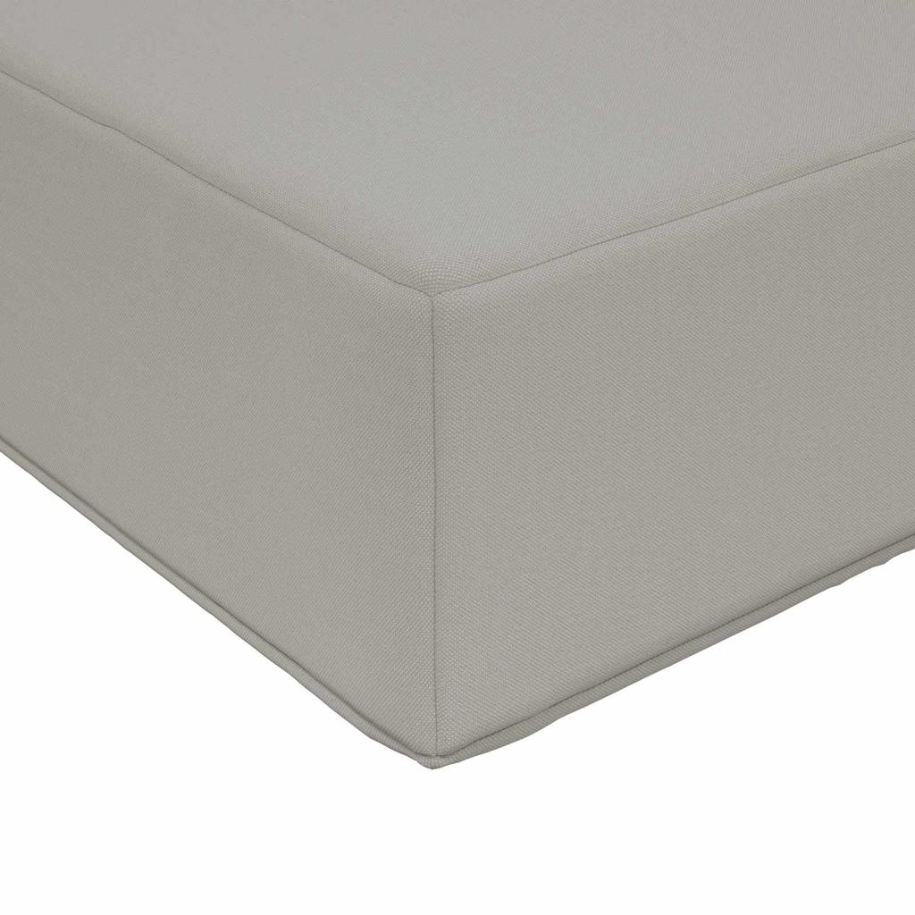Outdoor Sofa Cushions 3 Pcs Gray Polyester