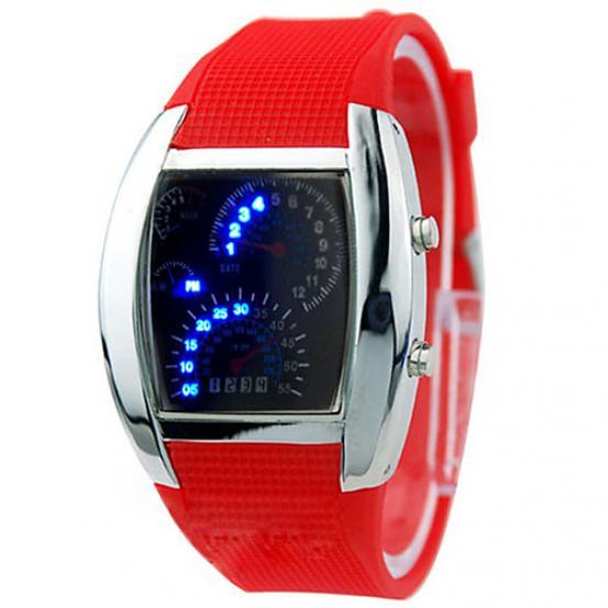 Amart Sports LED Backlight Military Digital Quartz Wrist Watch Waterproof Outdoor Electronic Watch for Men Black