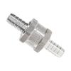 Aluminium Fuel Non Return Check Valve One Way Petrol 6 10 12MM Optional