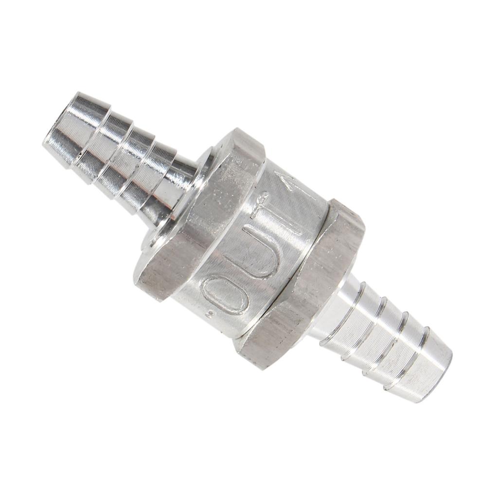 Aluminium Fuel Non Return Check Valve One Way Petrol 6 10 12MM Optional