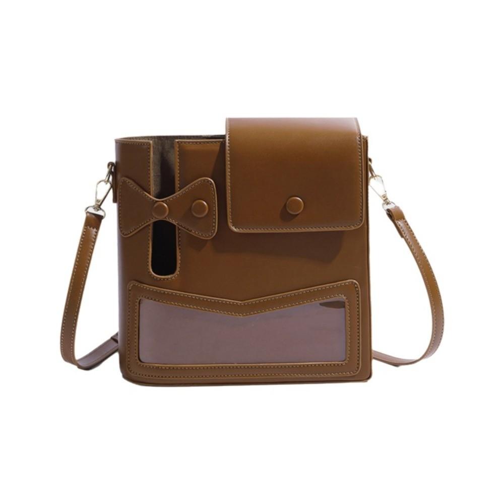 

Сумка-кроссбоди для хранения бутылки с водой, регулируемый плечевой ремень, держатель для стакана с водой, для покупок коричневый