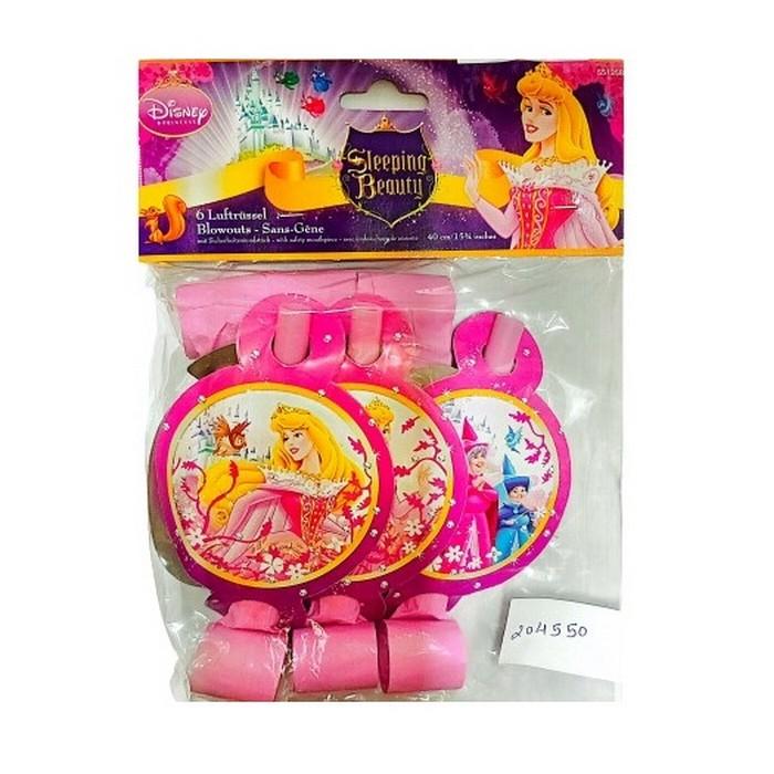 Disney Princess Soplador de fiesta (Paquete de 6) One Size color rosa