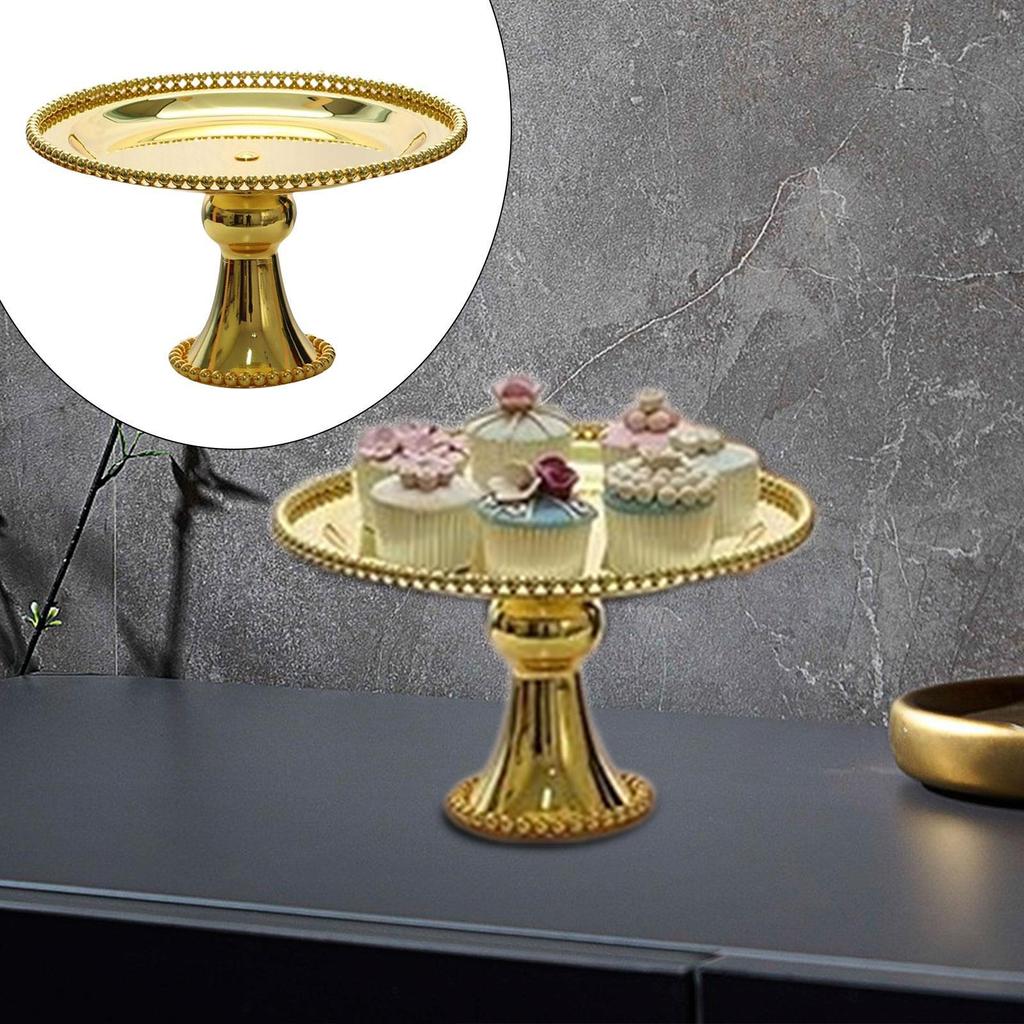Iron Cake Stand Cookie Tray Pastries Holder Dessert Stand Dessert Plate Display Stand Candy Dish Plate for Parties Christmas