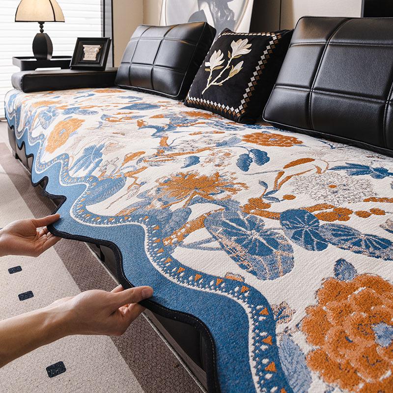Special-Shaped Sofa Cushion Universal In All Seasons  New Sofa Seat Cushion Non-Slip Straight Row Light Luxury High-End Cover Cloth Towel
