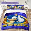 Sonic Blue Blur Threepiece Set 1 Duvet Cover 2 Pillowcase Without Core Without Core Christmas Birthday Gift Soft And Comfortable