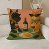 Henri Matisse Cat Pillow Case Throw Pillow Cover Nordic Vintage Style Cushion Covers Home Living Room Sofa Couch Seat