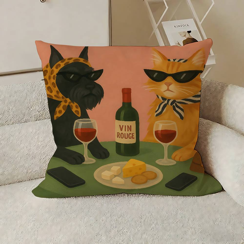 Henri Matisse Cat Pillow Case Throw Pillow Cover Nordic Vintage Style Cushion Covers Home Living Room Sofa Couch Seat