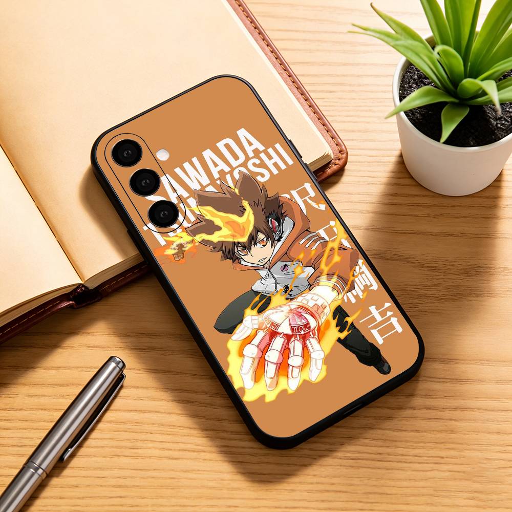 

Hitman R-Reborn Tsuna S-Sawada Phone Case For Samsung Galaxy A73,A72,A71,A70,A53,A52,A51,Others Soft Black Cover Samsung a22 4g