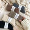 5 Pairs of Thick Woolen Socks for Women, Winter Warmth, Solid Color Long Tube Pile Socks, Warm Fleece Women's Socks