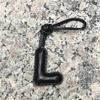  Sheepskin English Letter A-Z Charm Accessories  Character Alphabet Key Chain Pendant Bag Car Pendant
