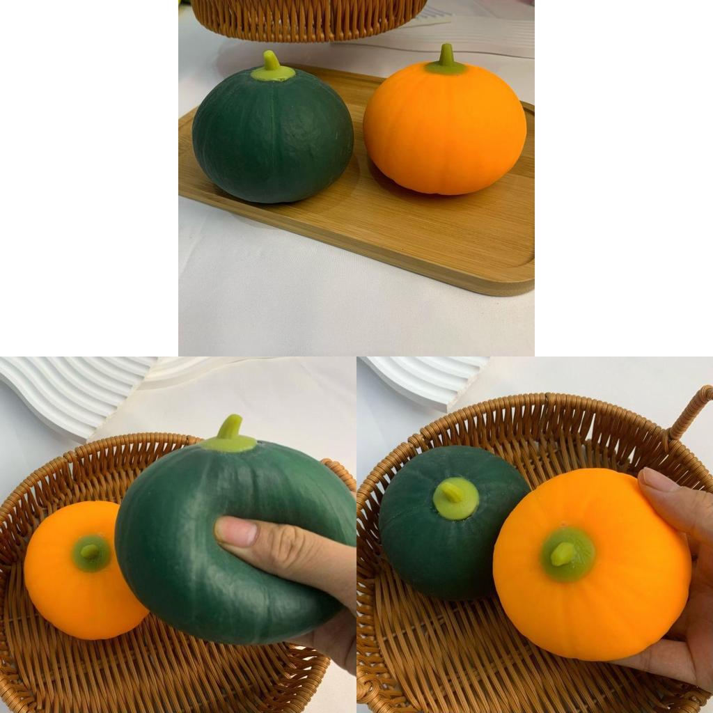 Tpr Stress Relief Pumpkin Toy For Kids And Students With Sensory And Handgrip Skills