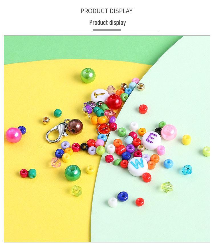 28-Compartment 3mm Seed & Letter Bead Set for DIY Handmade Beaded Bracelets and Necklaces