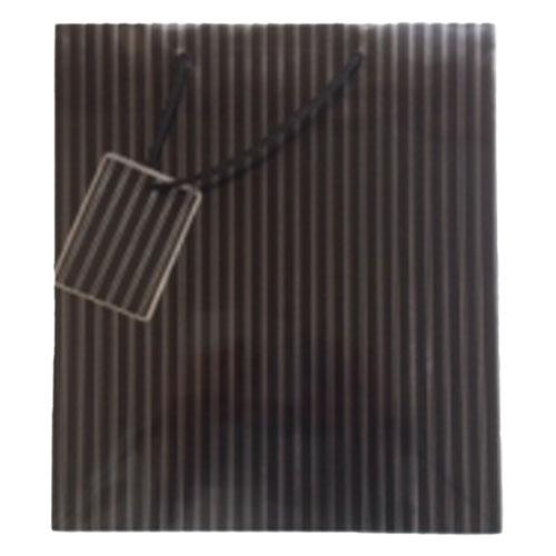 Ozcorp Large Gift Bag (Strpe Blck/Slvr)