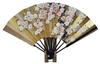 Kyoto Fan Reversible Decorative Fan, Yamabuki-himeSakura, with Fan Stand, Boxed.