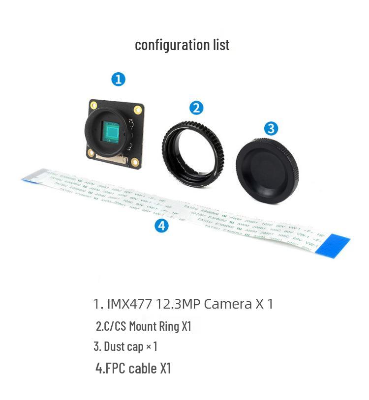 Jetson Nano HQ Camera IMX477R Lens for Raspberry Pi Compute Module