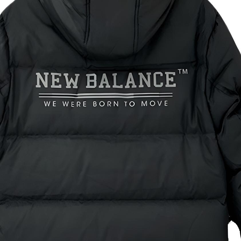 New Balance Down Jackets Men's Black Hooded Moderate AMJ53370-BK