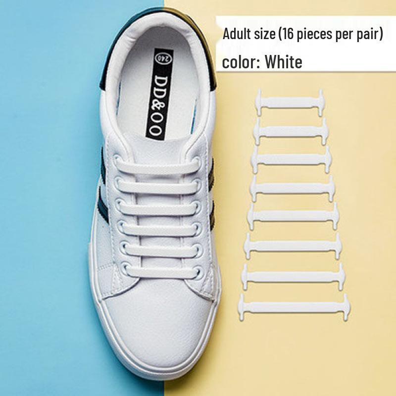 Versatile No-Tie Elastic Silicone Shoelace Buckle