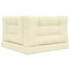 Outdoor Sofa Cushions 3 Pcs Cream Polyester