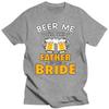 Beer Me I'm Father of The Bride Sommer T-Shirts Schwarzes T-Shirt Herren Kleidung Lustiges Grafik-T-Shirt Harajuku Shirt Hip Hop T-Shirts