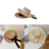 Summer Straw Sun Hat For Women Wide Brim Breathable Sunshade Fashion Beach Accessory