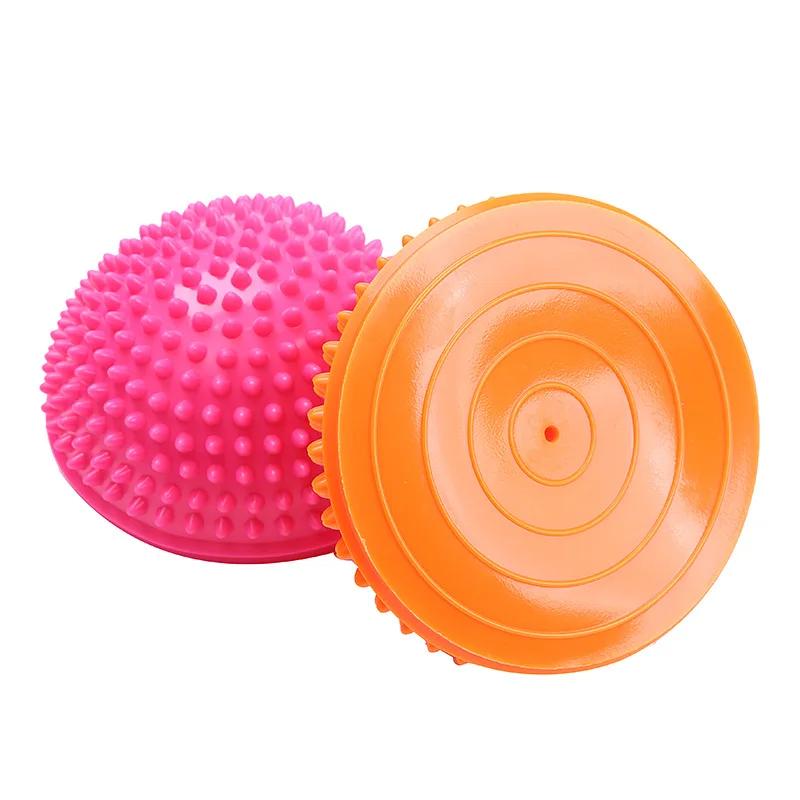 Inflatable Half Sphere Massage Ball Yoga Balls Massage Fitball Exercises Trainer Balancing Ball for Gym Pilates Sport Fitness