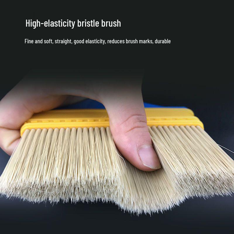 Nylon Bristle Long-Handled Brush - Multi-Purpose Paint, Barbecue, Dust Removal, Coating Brush in Sizes 1-5 Inch