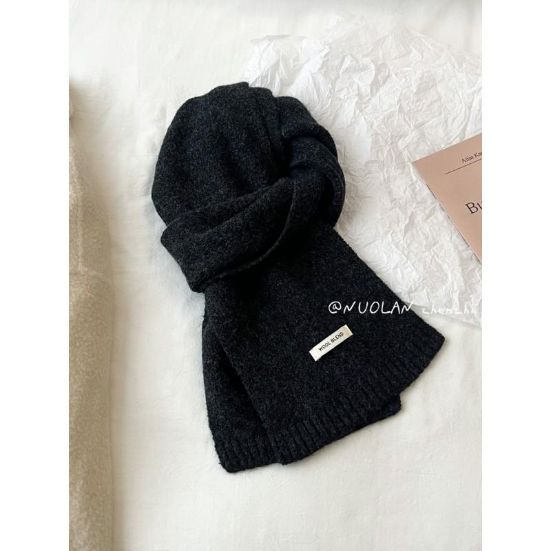 Soft Wool Blend Knit Scarf Women Winter Warm Lightweight Minimalist Style Long Wrap Shawl In Multiple Colors
