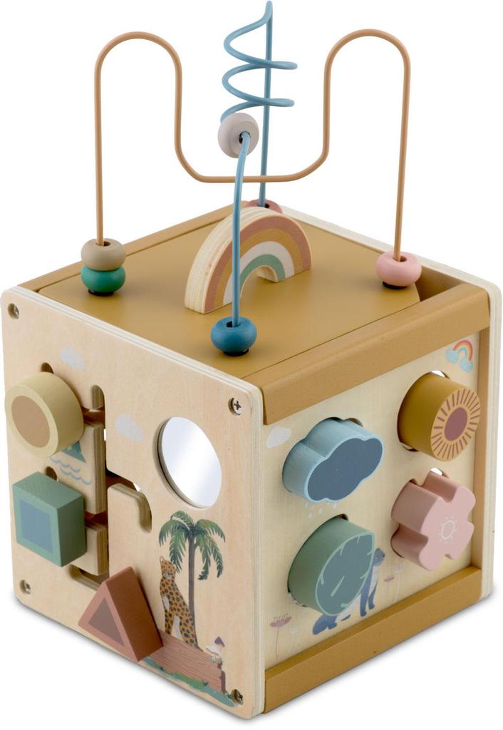 Wooden Sensory Toy Cube Nk-861 Nukido
