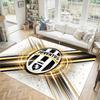 Juventus FC Design Crystal Velvet Carpet Cozy Non?Slip Printed Rug For Bedroom Living Room Entrance