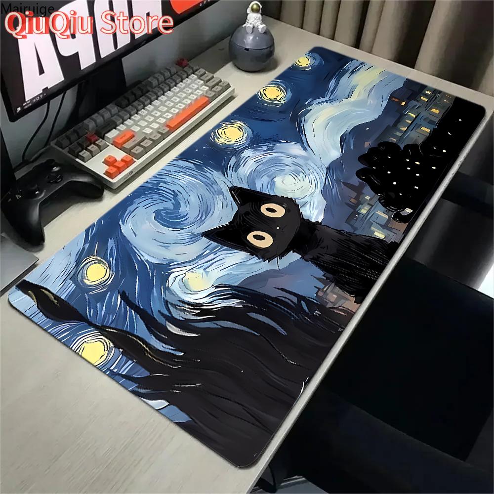 XXL Large Anime creative art Abstract cat Mouse Pad Game Home Cool MousePad Notebook Desktop Computer Accessories Game Desk mat