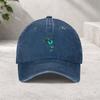 Blue Butterfly Washed Baseball Cap Unisex Cotton Street HipHop Adjustable Retro Duck Tongue Hat