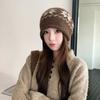 Wool Jacquard Knitted Hat Snowflake Warm Knitted Cap Retro Knitted Beanie Hat  Cold Weather