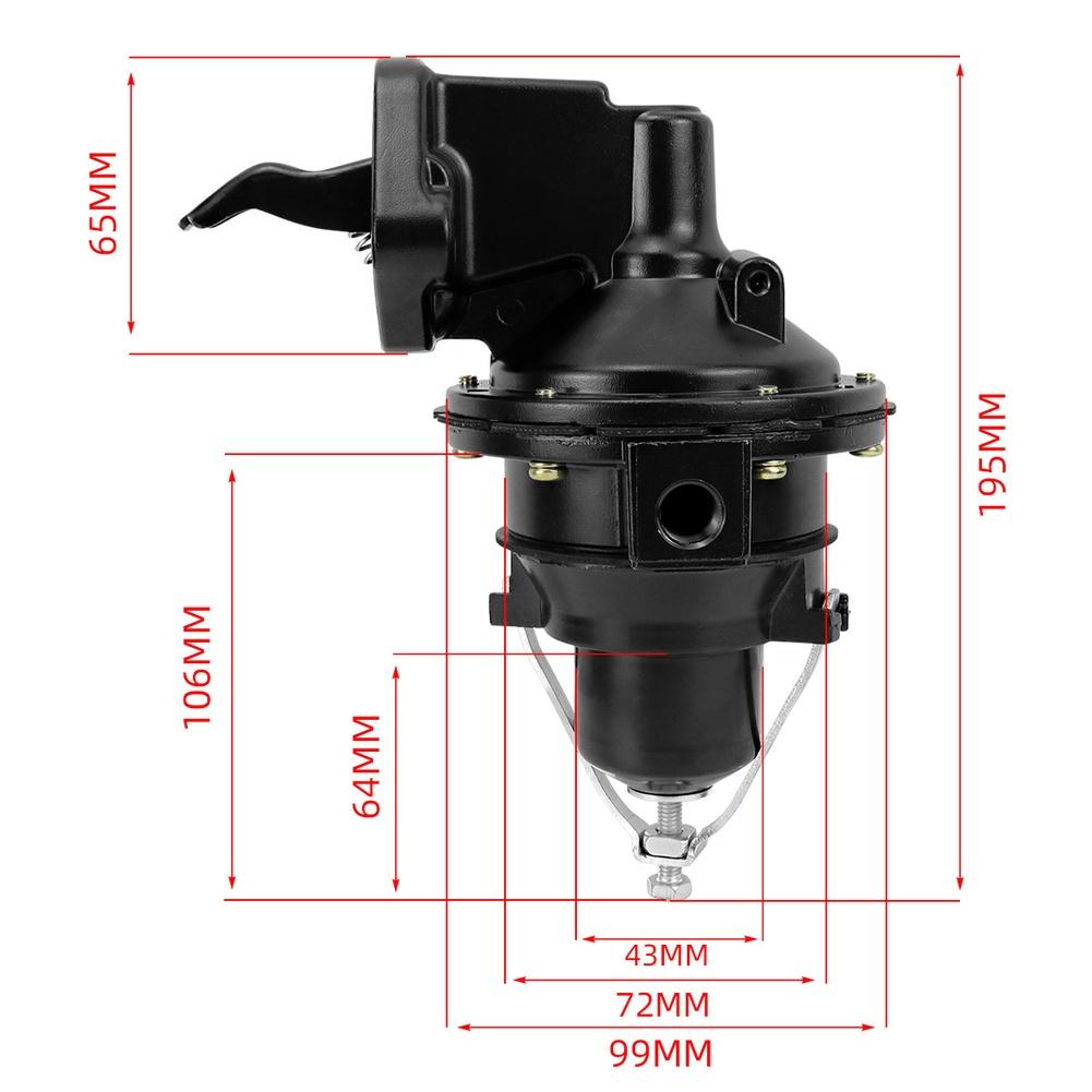 1PCS Marine Mechanical Fuel Pumps For Works With Mercruiser/OMC/Marine 2.5, 3.0, 3.7 Engines Metal Power Tool Accessories