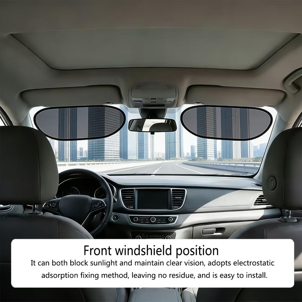Car Window Sunshades, Blocking Sunlight Without Obstructing Driving View, Sun Protection And UV Shield